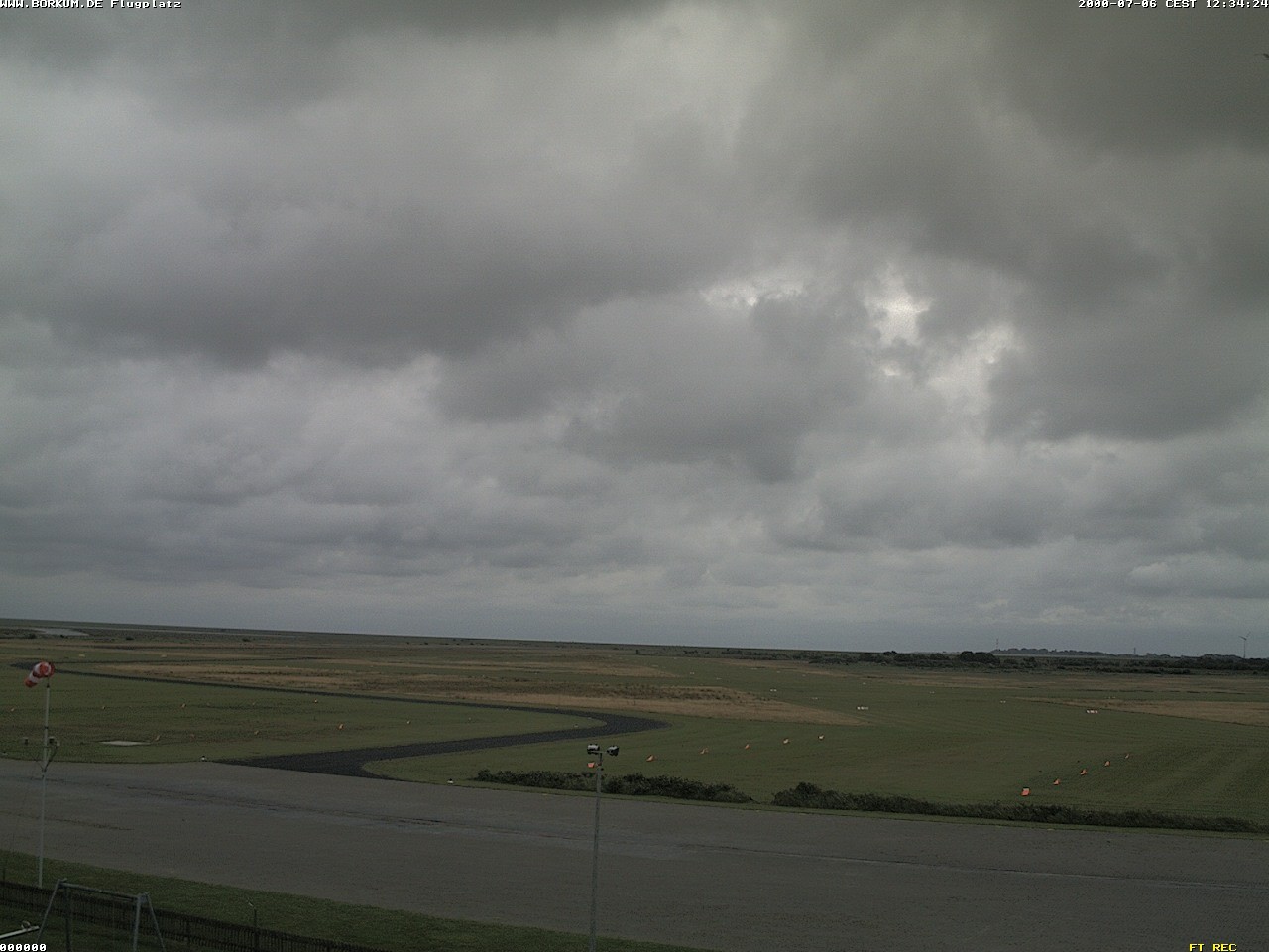 Archiv Foto Webcam Flugplatz in Borkum