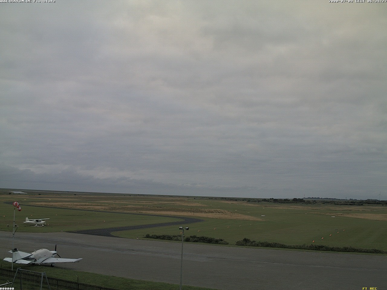 Archiv Foto Webcam Flugplatz in Borkum