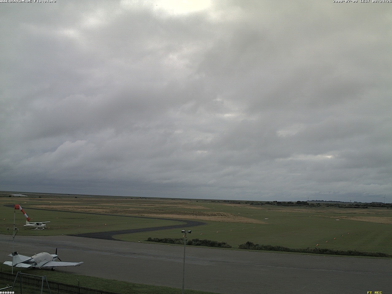 Archiv Foto Webcam Flugplatz in Borkum