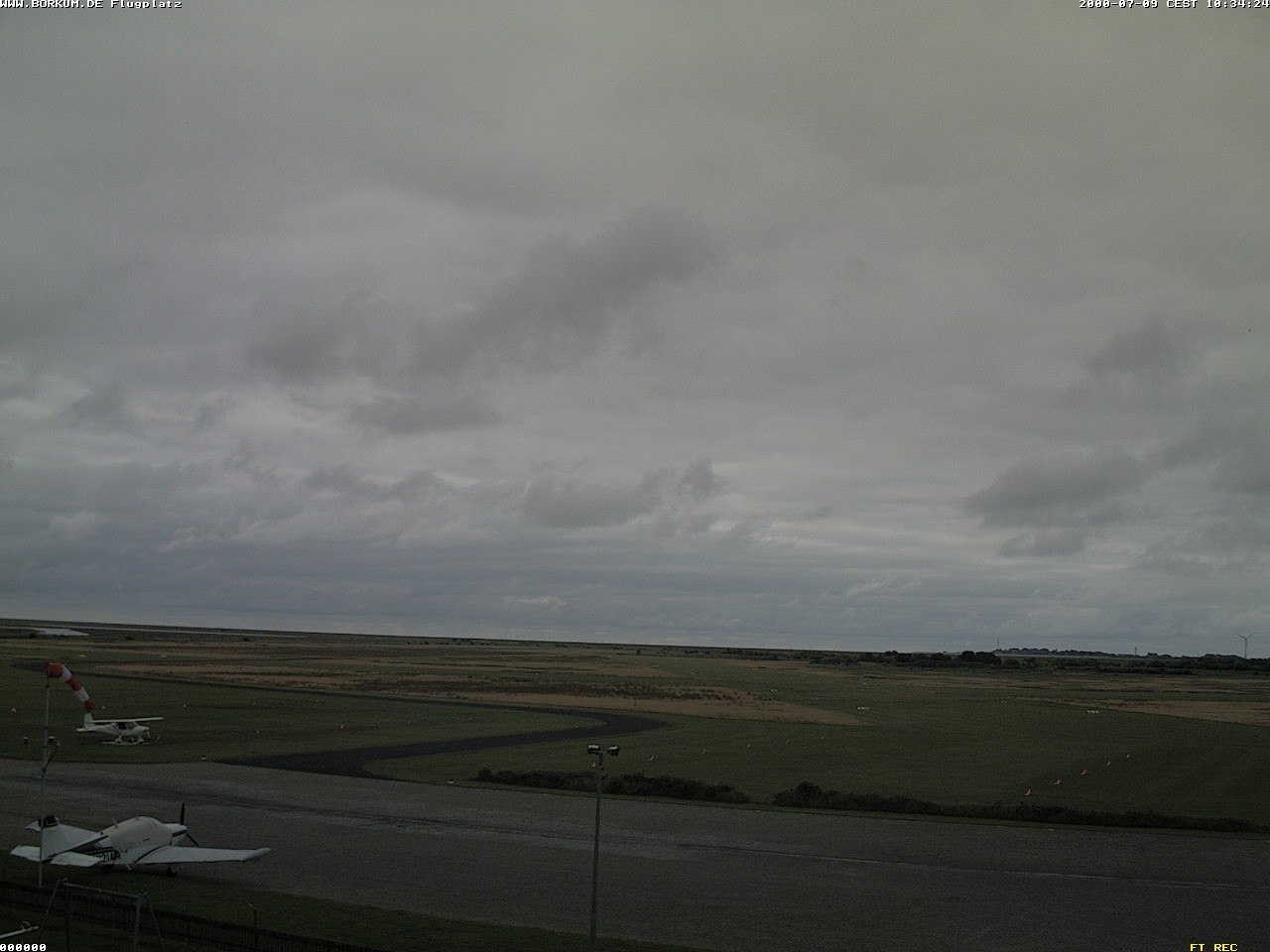 Archiv Foto Webcam Flugplatz in Borkum