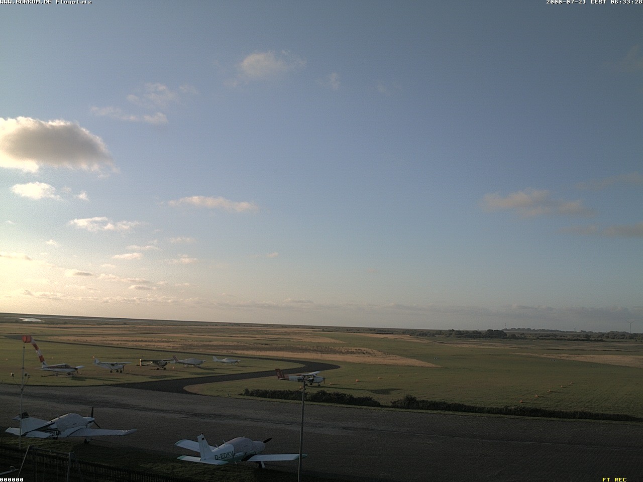 Archiv Foto Webcam Flugplatz in Borkum