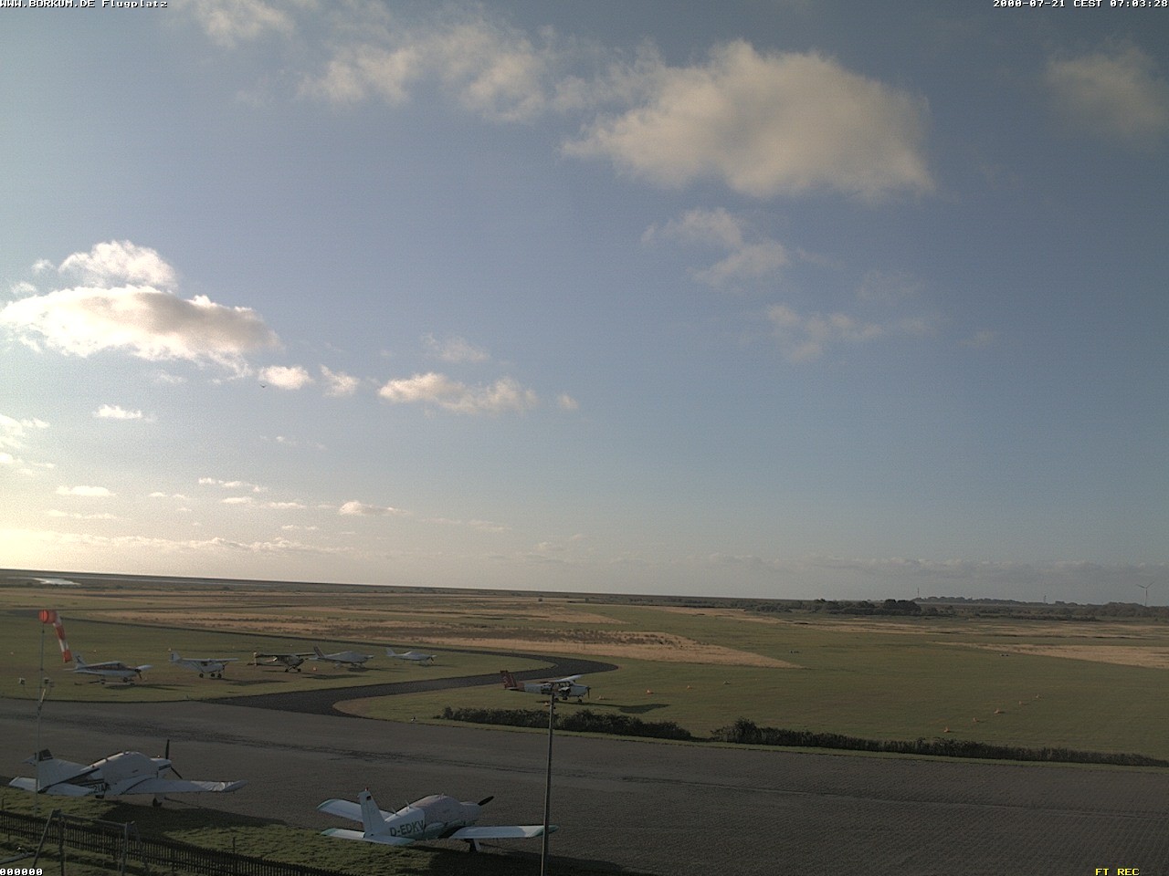 Archiv Foto Webcam Flugplatz in Borkum
