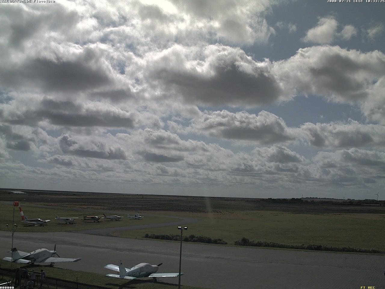Archiv Foto Webcam Flugplatz in Borkum