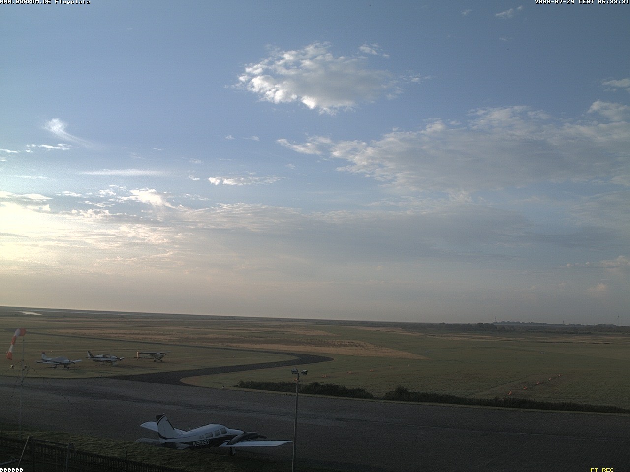 Archiv Foto Webcam Flugplatz in Borkum