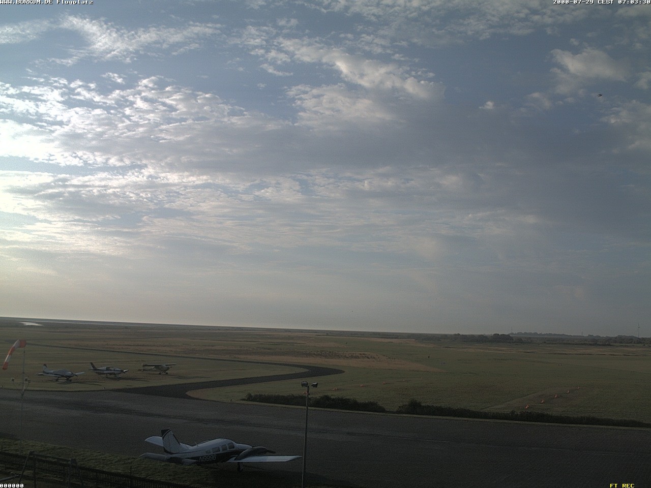 Archiv Foto Webcam Flugplatz in Borkum
