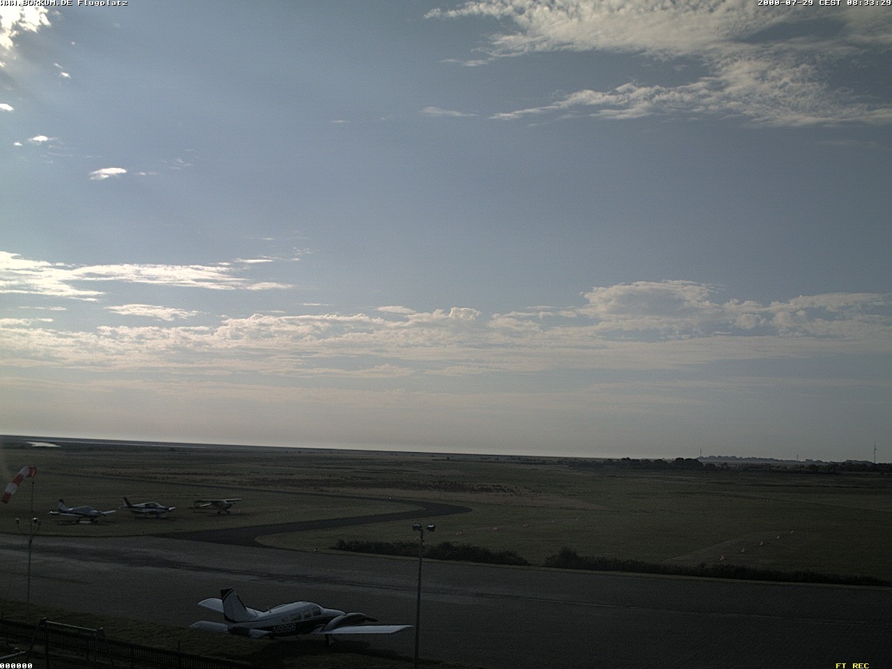 Archiv Foto Webcam Flugplatz in Borkum