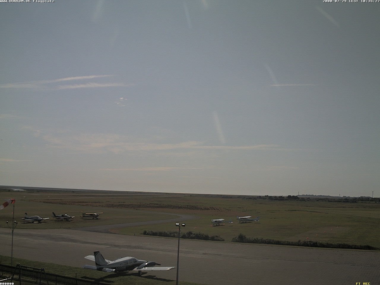 Archiv Foto Webcam Flugplatz in Borkum