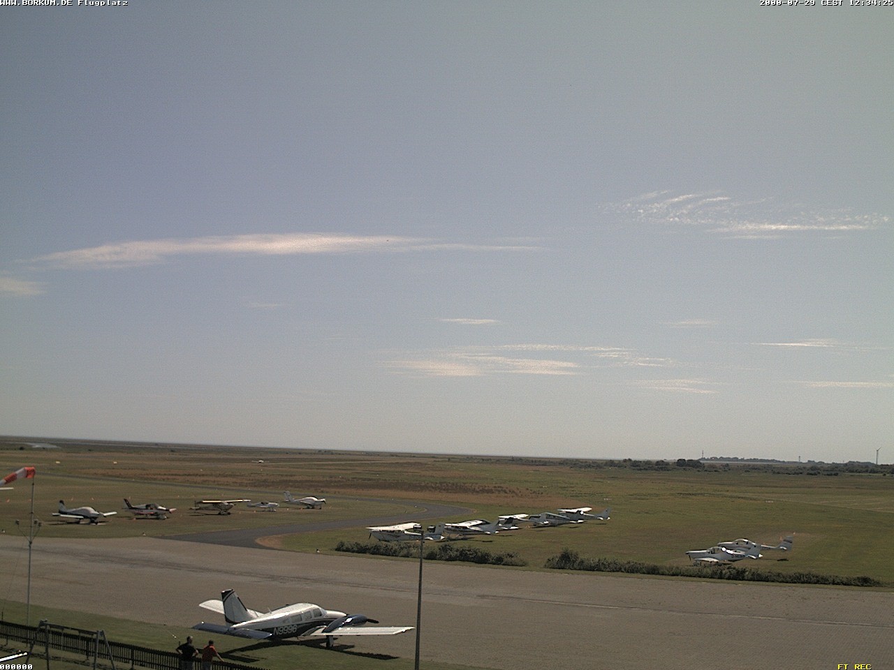 Archiv Foto Webcam Flugplatz in Borkum