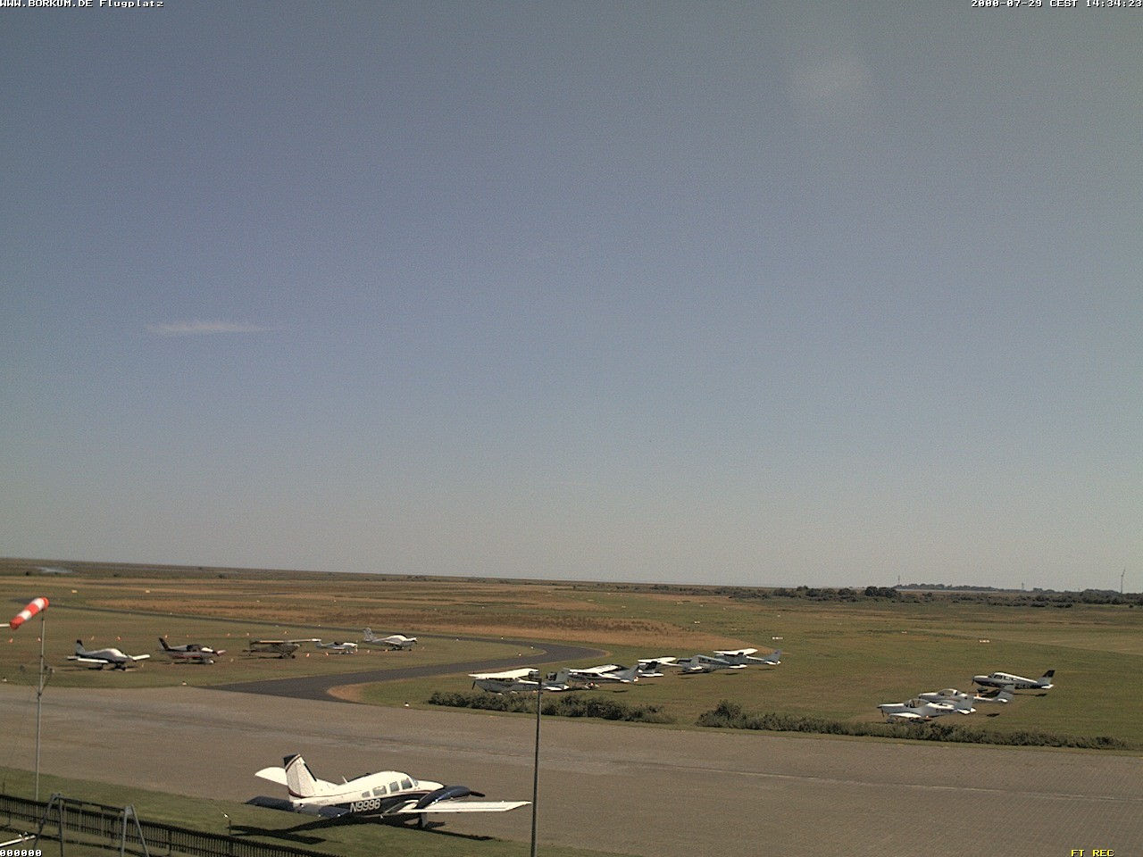 Archiv Foto Webcam Flugplatz in Borkum