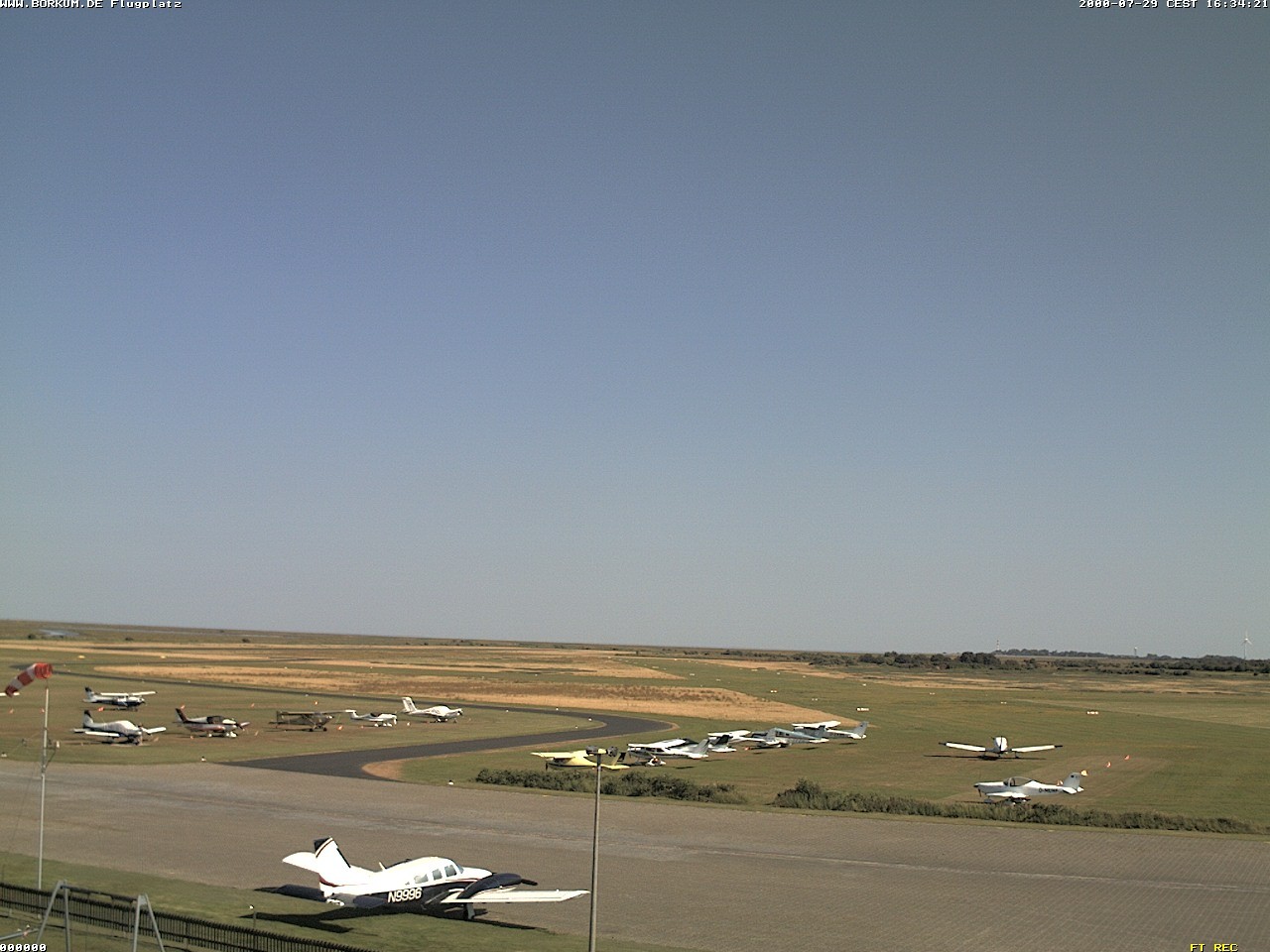Archiv Foto Webcam Flugplatz in Borkum