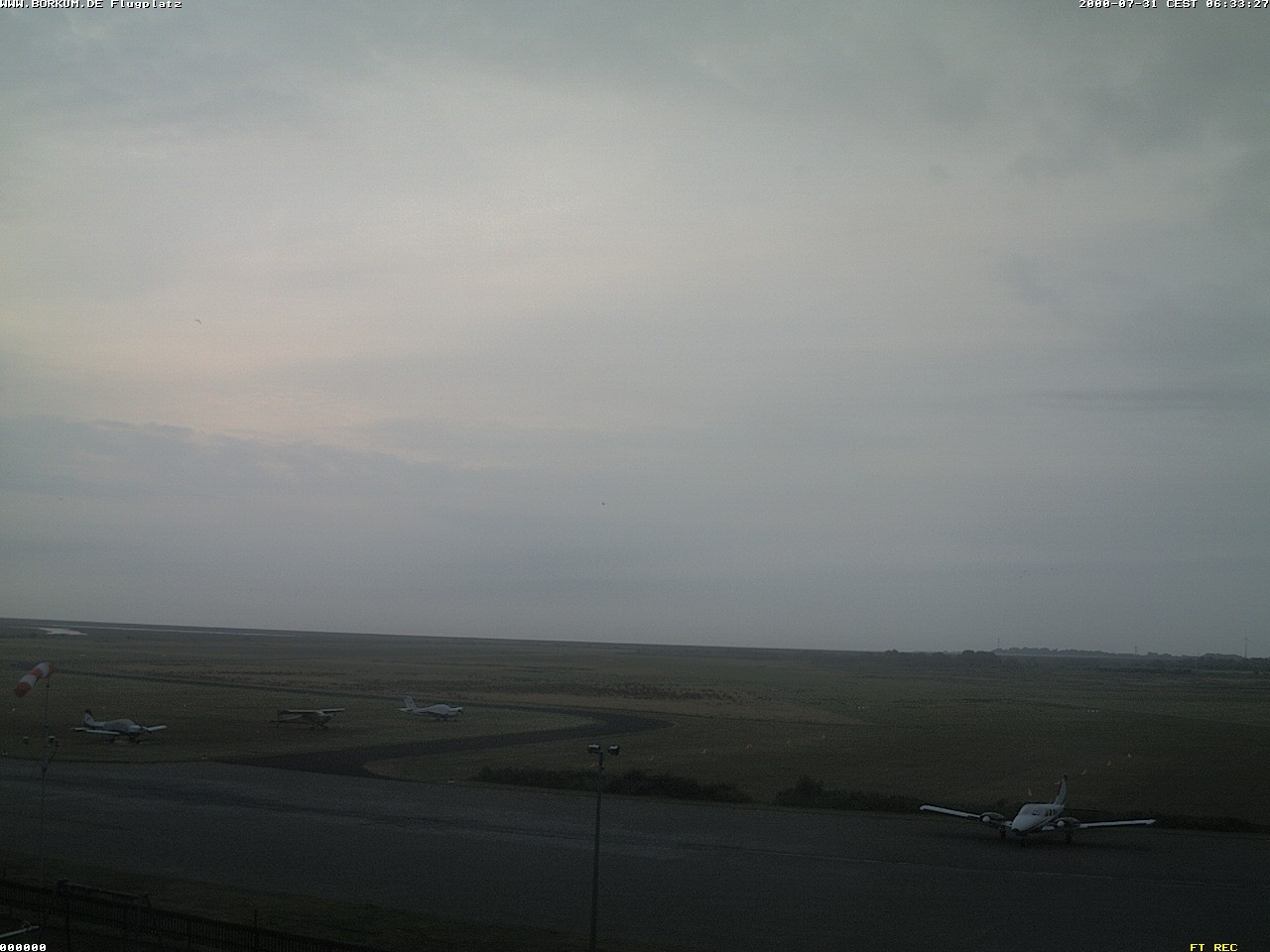 Archiv Foto Webcam Flugplatz in Borkum