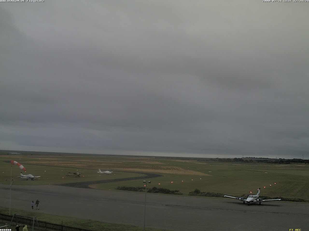 Archiv Foto Webcam Flugplatz in Borkum