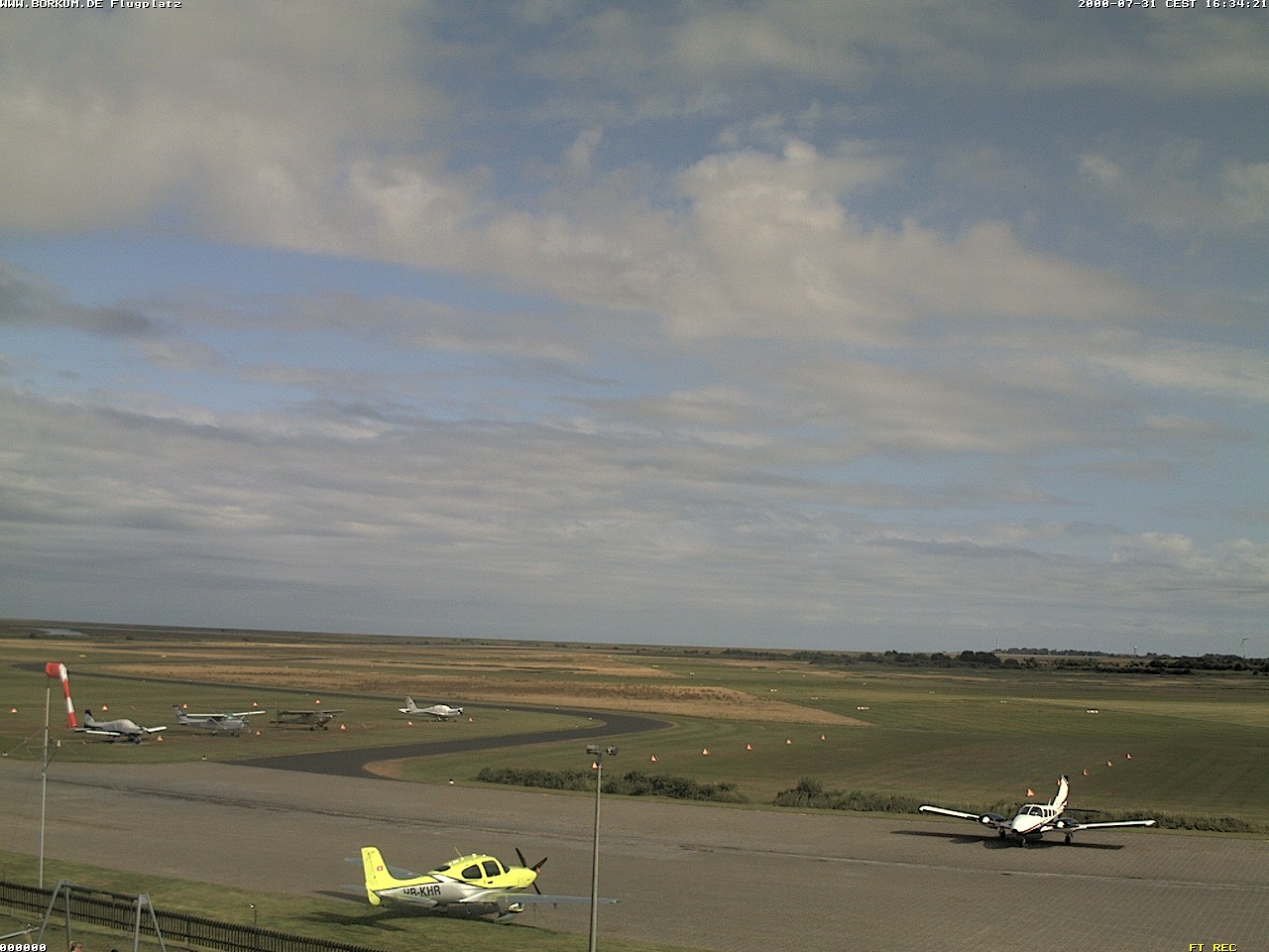 Archiv Foto Webcam Flugplatz in Borkum