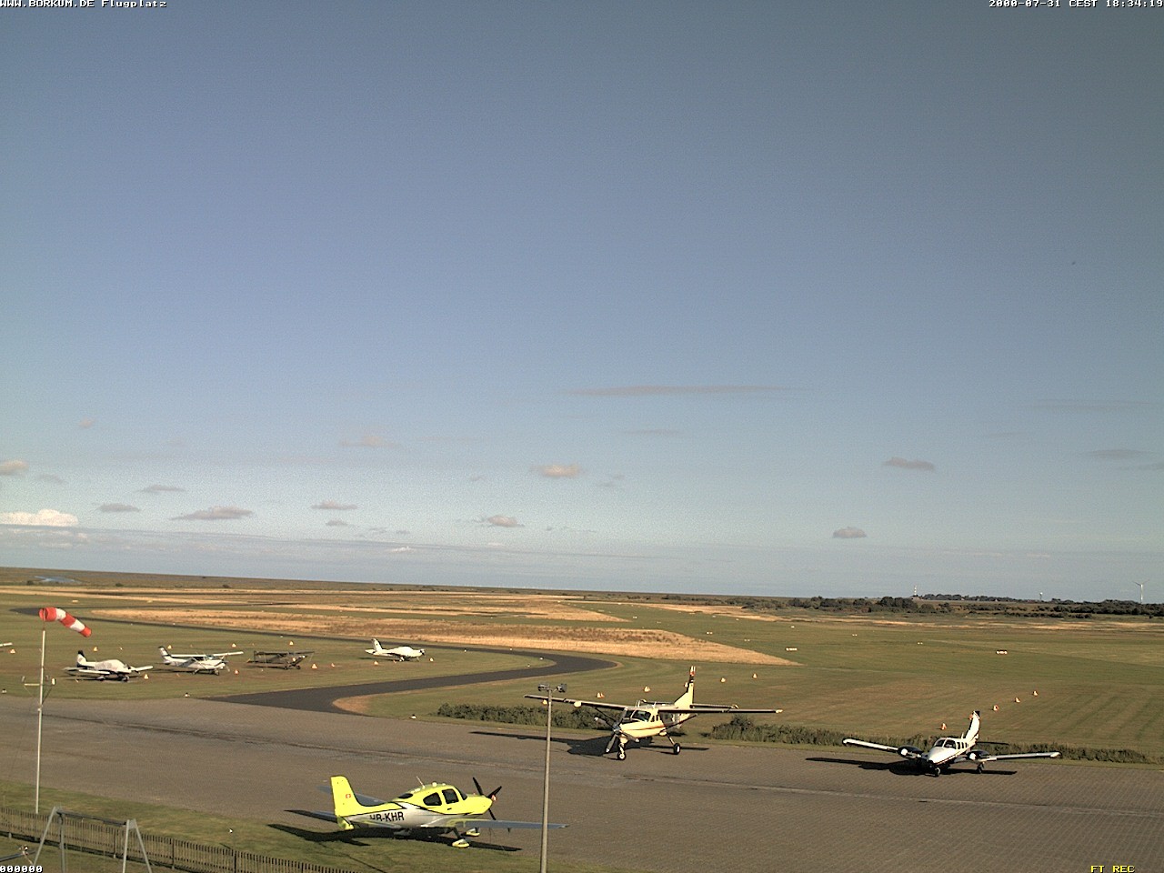 Archiv Foto Webcam Flugplatz in Borkum