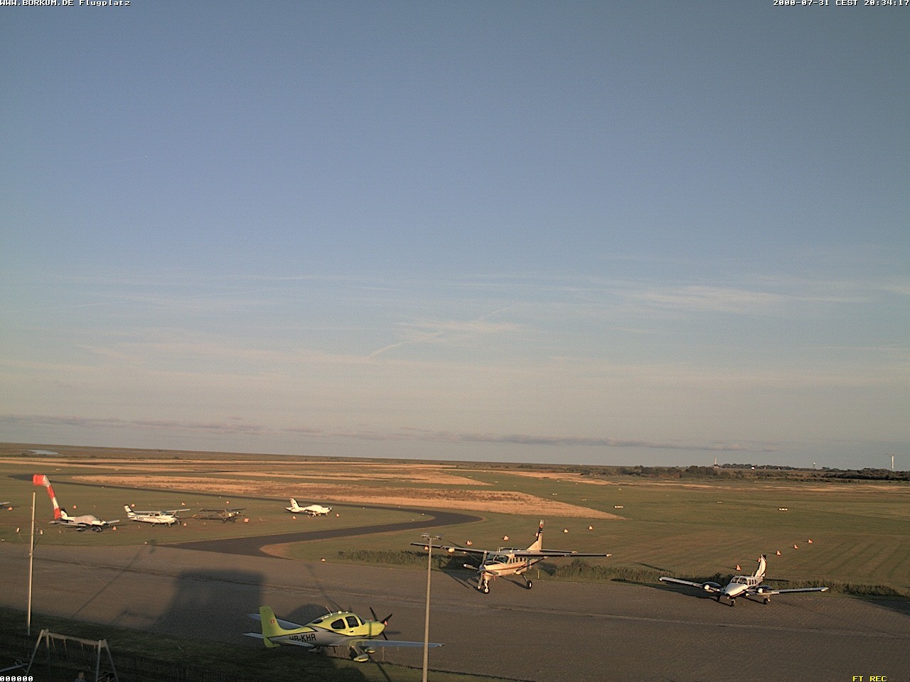 Archiv Foto Webcam Flugplatz in Borkum