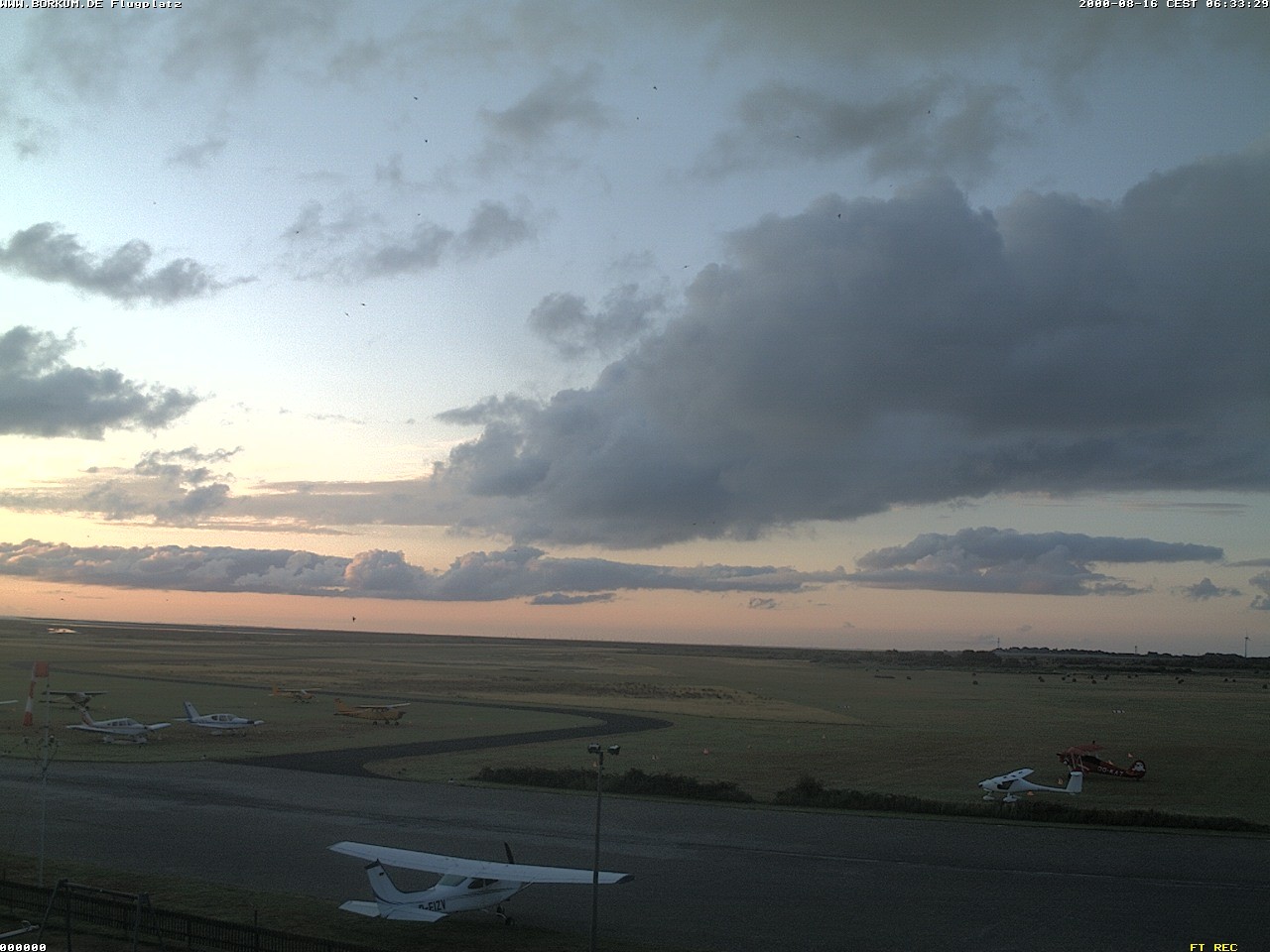 Archiv Foto Webcam Flugplatz in Borkum