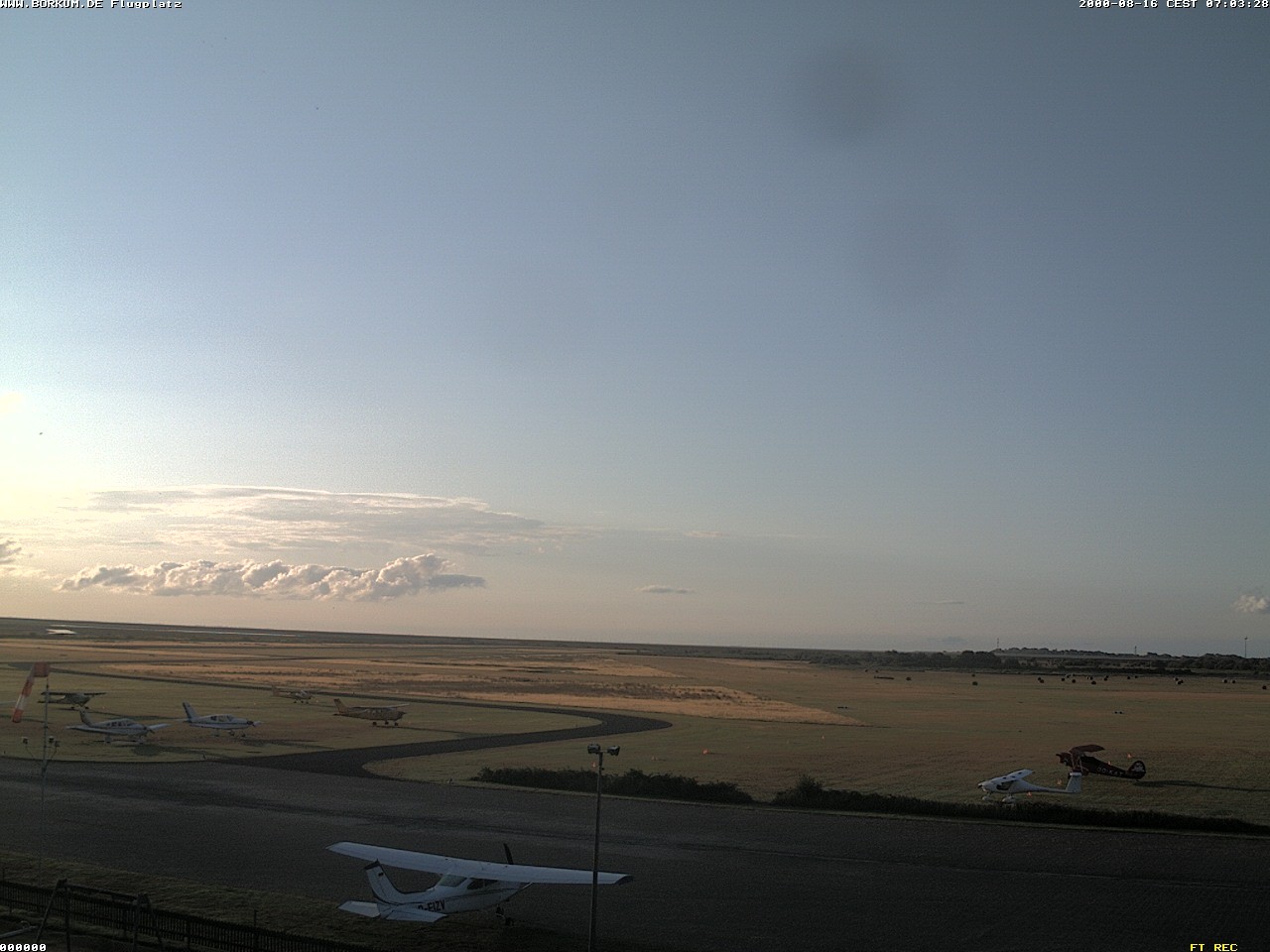 Archiv Foto Webcam Flugplatz in Borkum