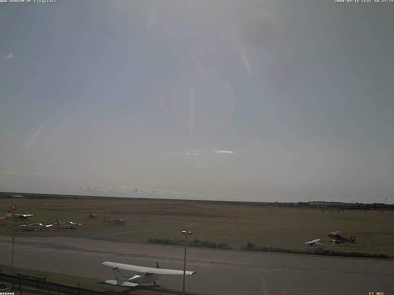 Archiv Foto Webcam Flugplatz in Borkum