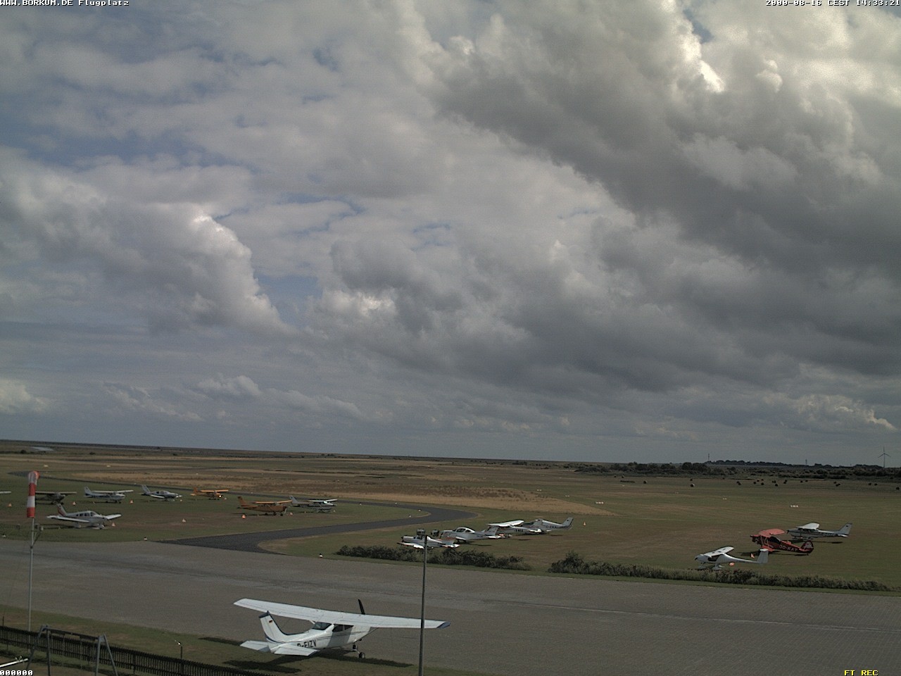 Archiv Foto Webcam Flugplatz in Borkum