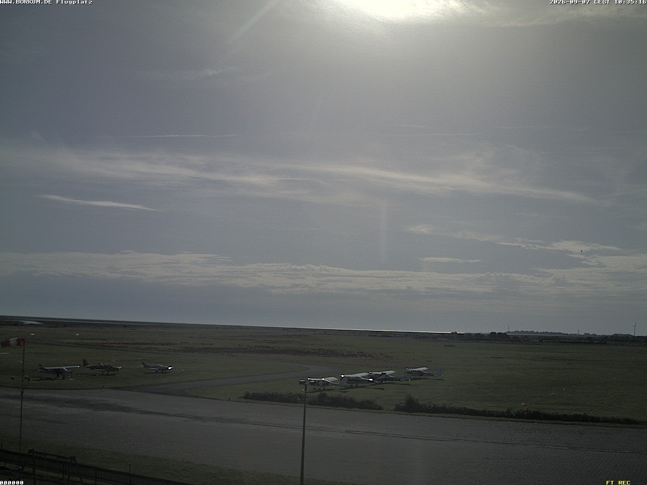 Archiv Foto Webcam Flugplatz in Borkum