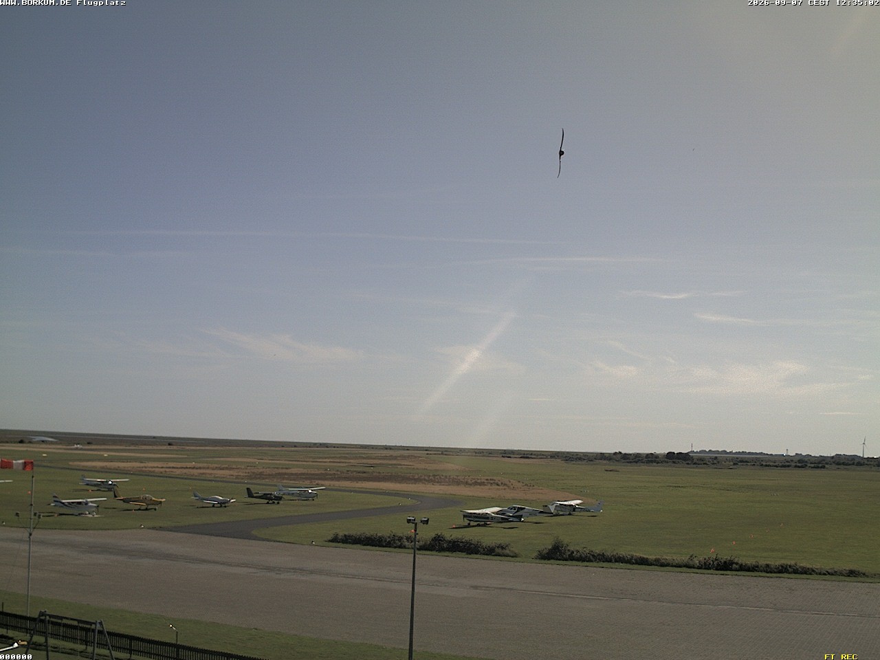 Archiv Foto Webcam Flugplatz in Borkum