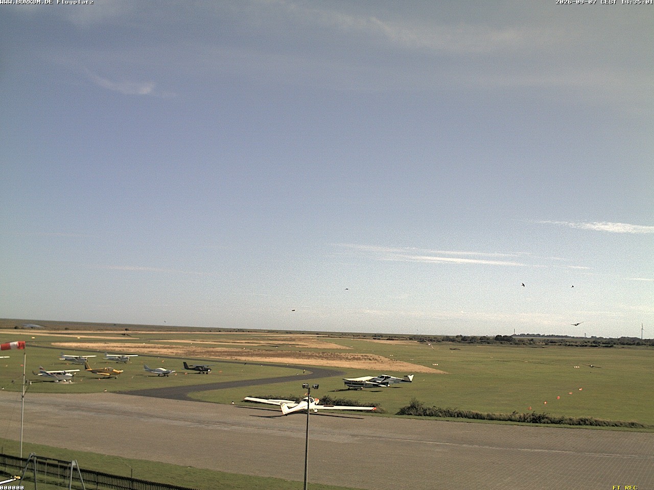Archiv Foto Webcam Flugplatz in Borkum