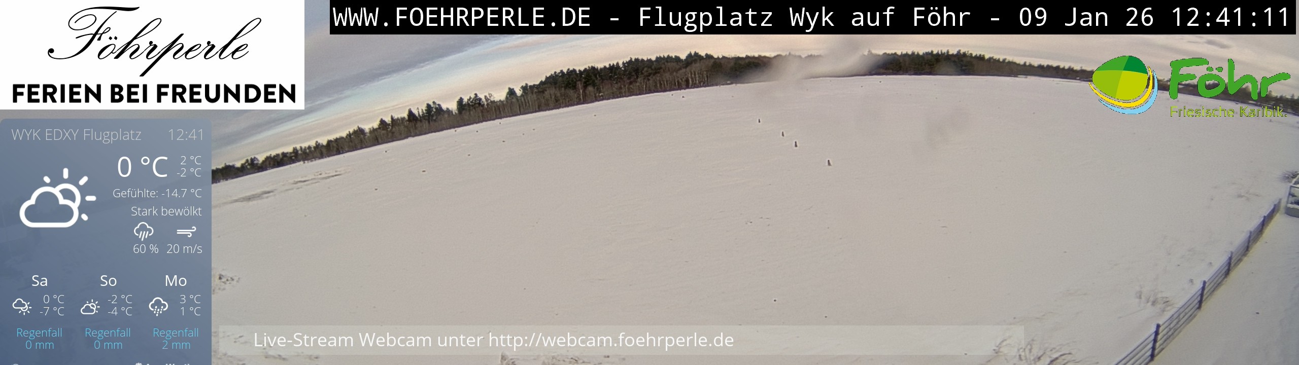 Archiv Foto Webcam Wyk - Flugplatz