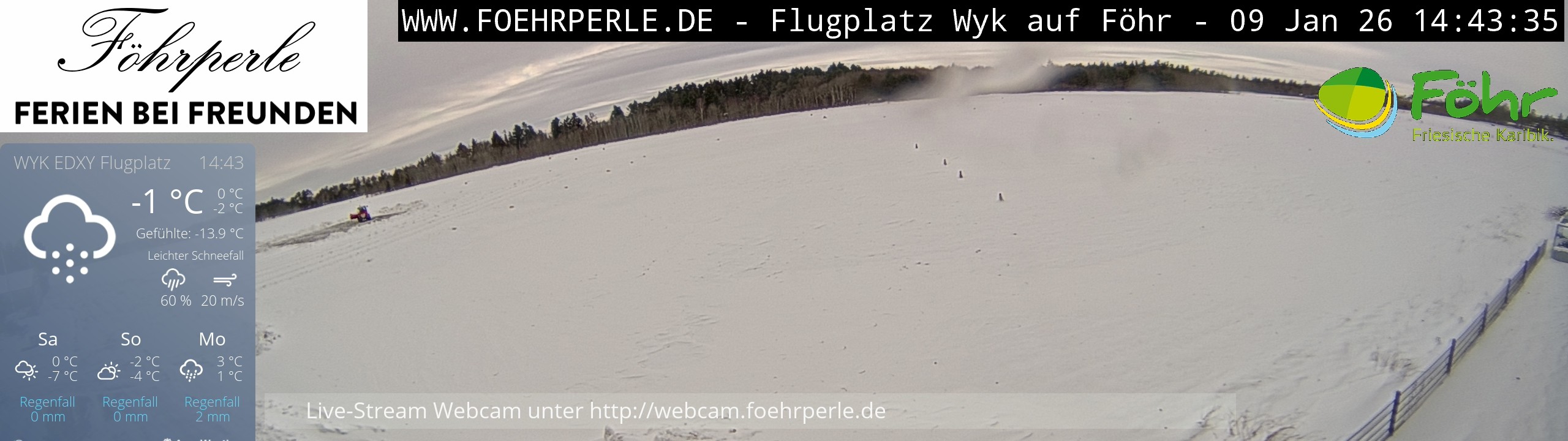 Archiv Foto Webcam Wyk - Flugplatz