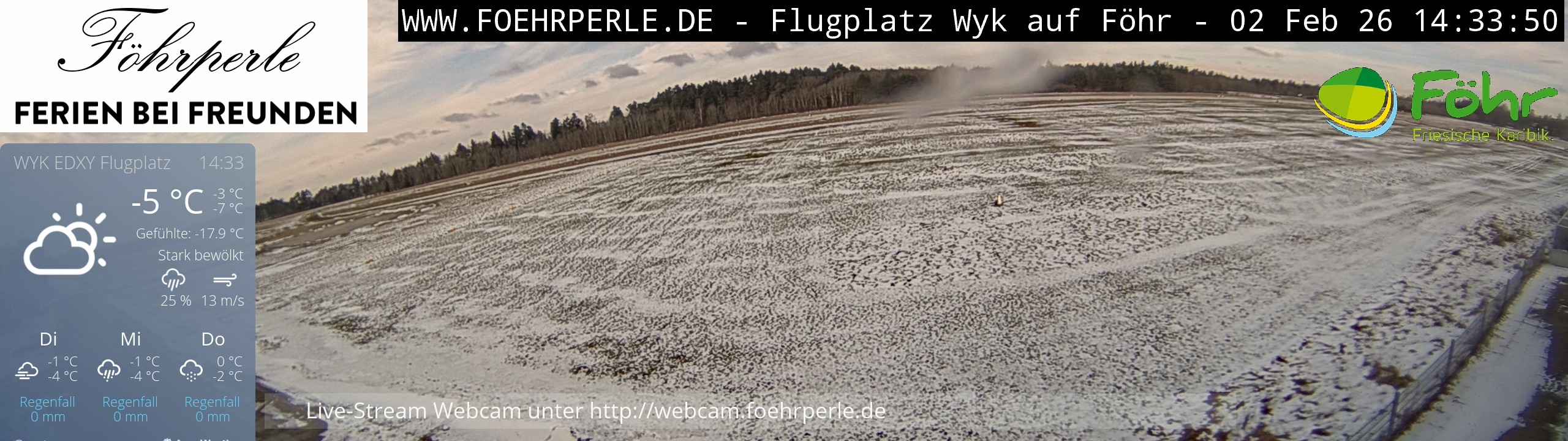 Archiv Foto Webcam Wyk - Flugplatz