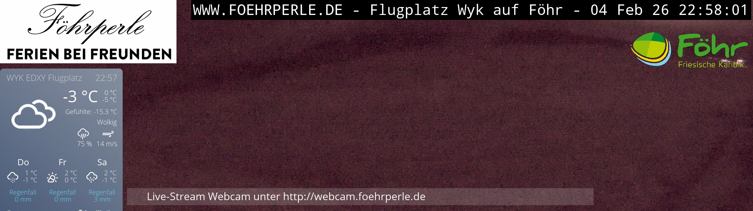 Archiv Foto Webcam Wyk - Flugplatz