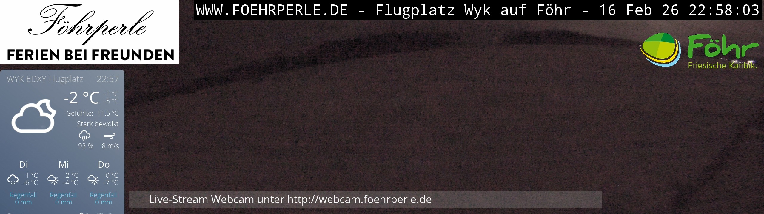 Archiv Foto Webcam Wyk - Flugplatz