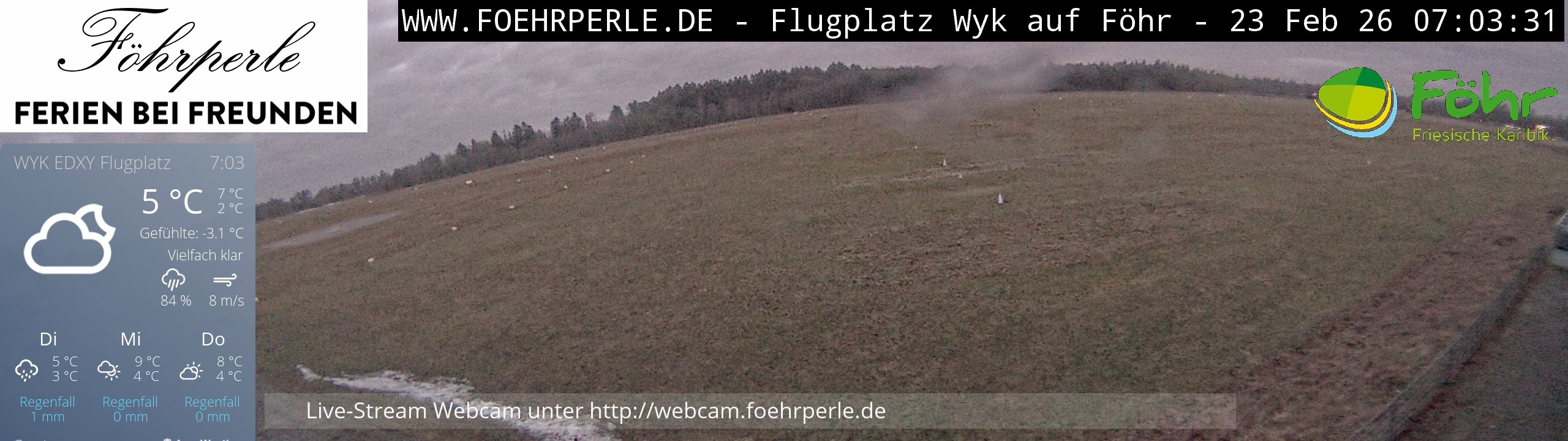 Archiv Foto Webcam Wyk - Flugplatz