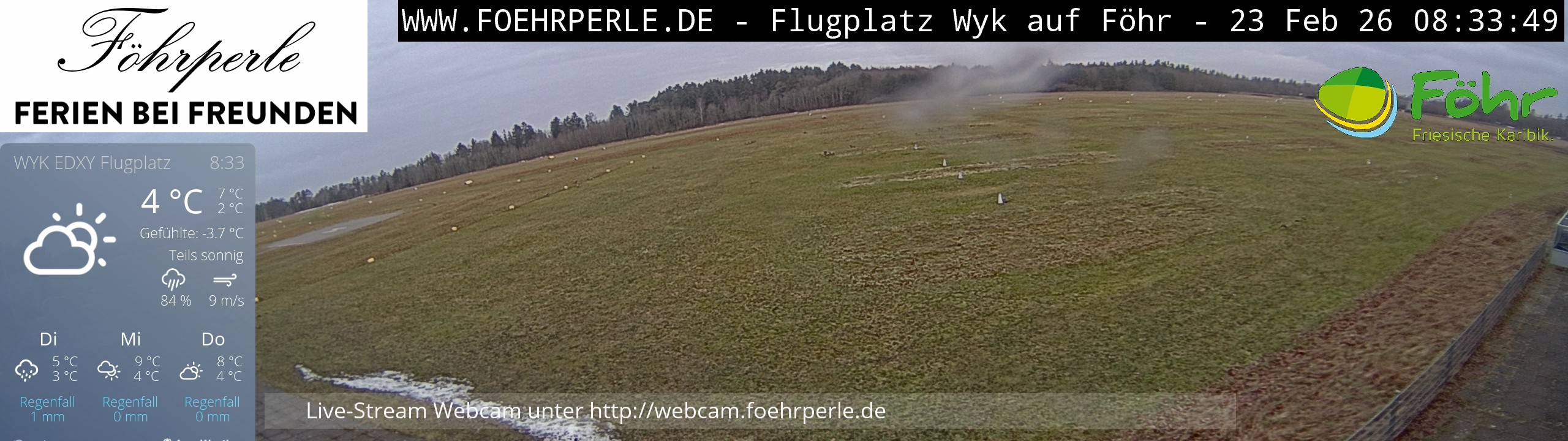 Archiv Foto Webcam Wyk - Flugplatz