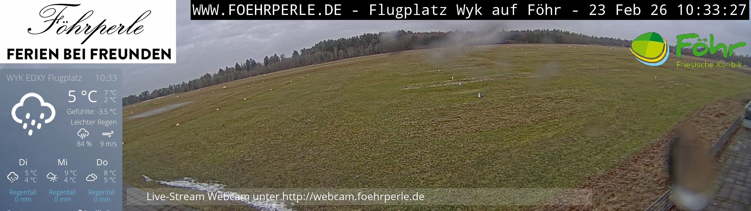 Archiv Foto Webcam Wyk - Flugplatz