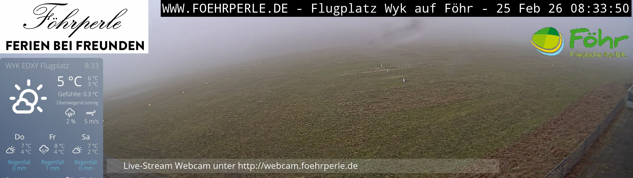 Archiv Foto Webcam Wyk - Flugplatz