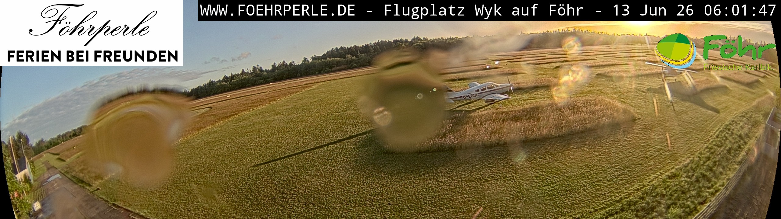 Archiv Foto Webcam Wyk - Flugplatz