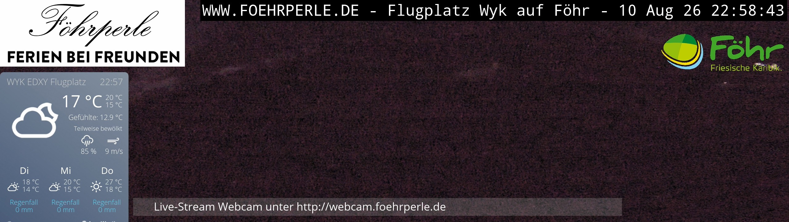 Archiv Foto Webcam Wyk - Flugplatz