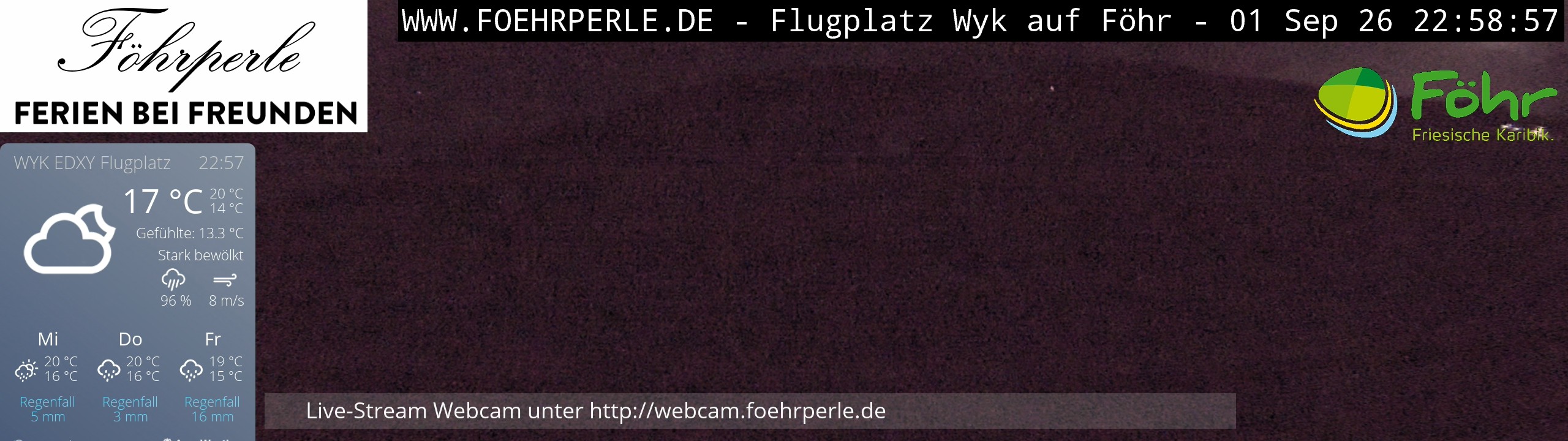 Archiv Foto Webcam Wyk - Flugplatz