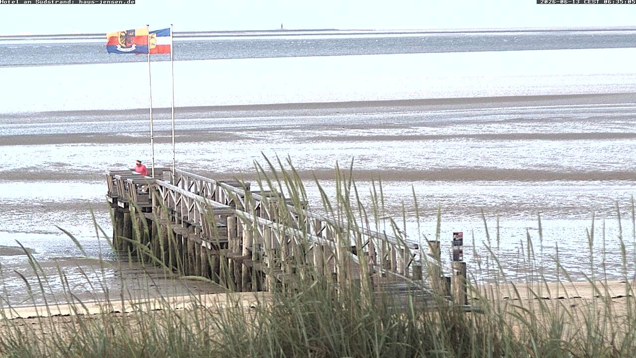 Archiv Foto Webcam Föhr: Wyk Südstrand