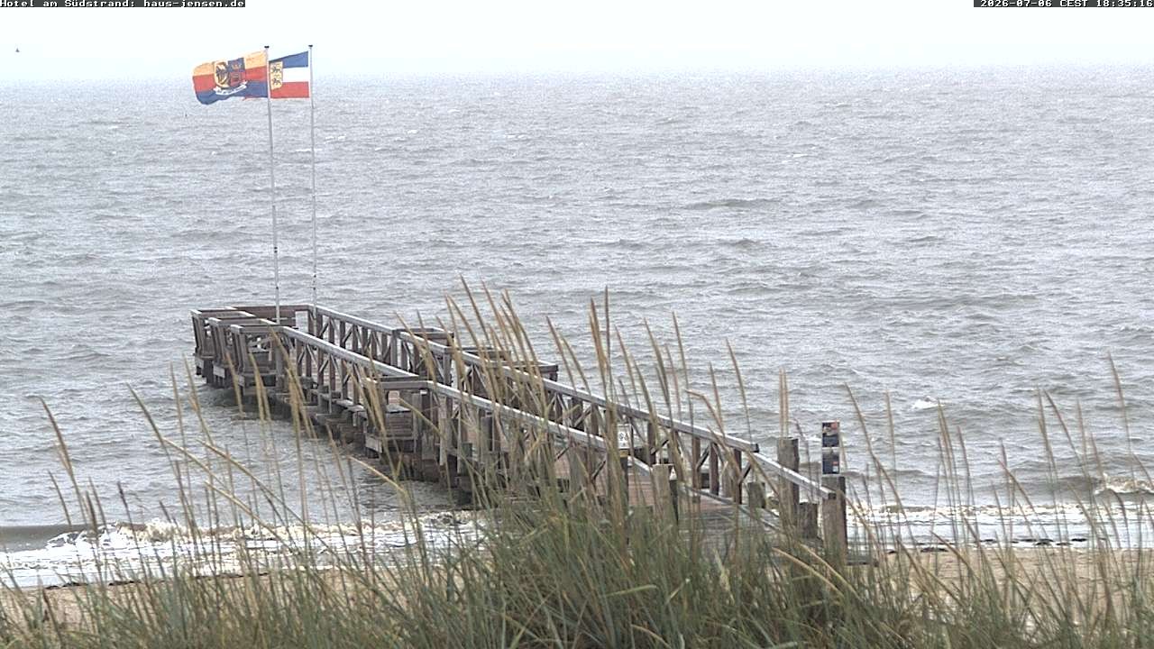 Archiv Foto Webcam Föhr: Wyk Südstrand