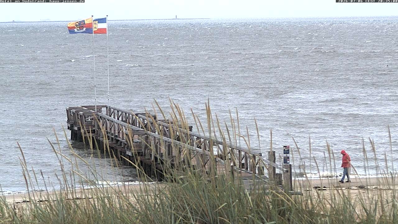 Archiv Foto Webcam Föhr: Wyk Südstrand