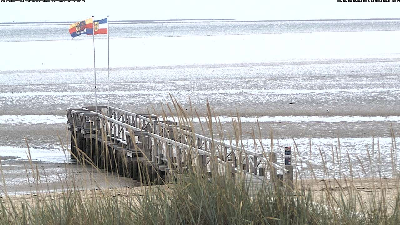 Archiv Foto Webcam Föhr: Wyk Südstrand