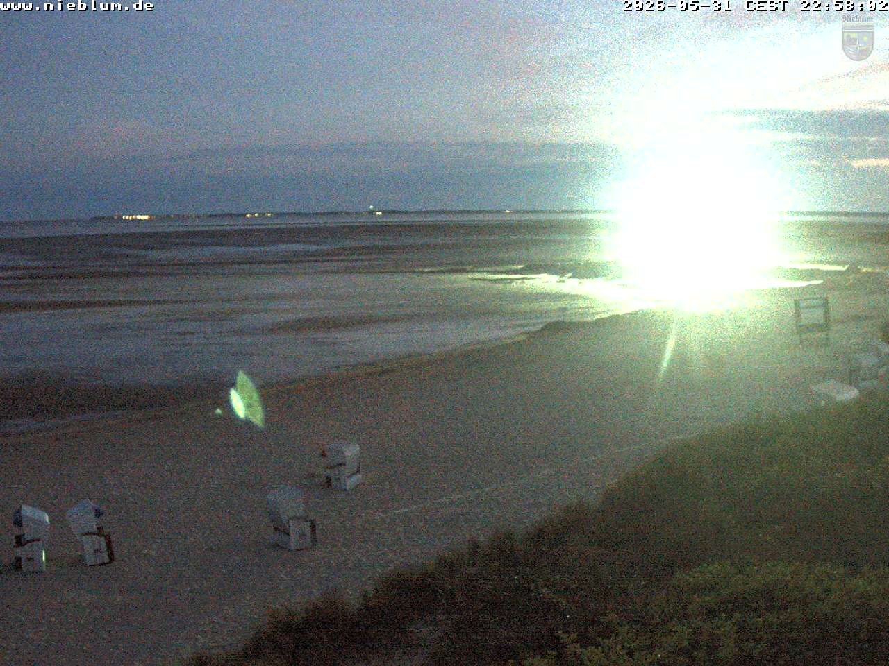 Archiv Foto Webcam Föhr - Strand von Nieblum