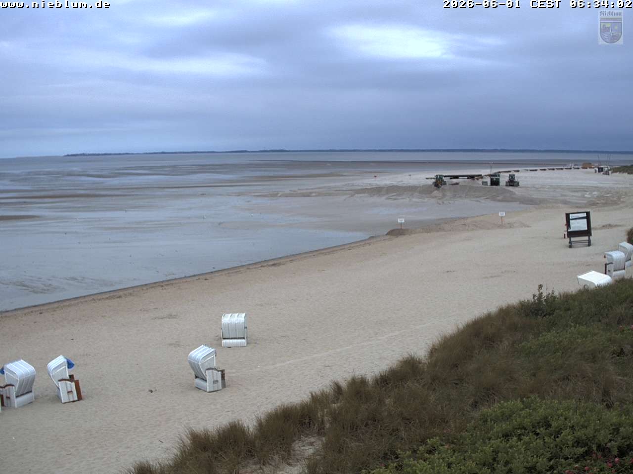 Archiv Foto Webcam Föhr - Strand von Nieblum