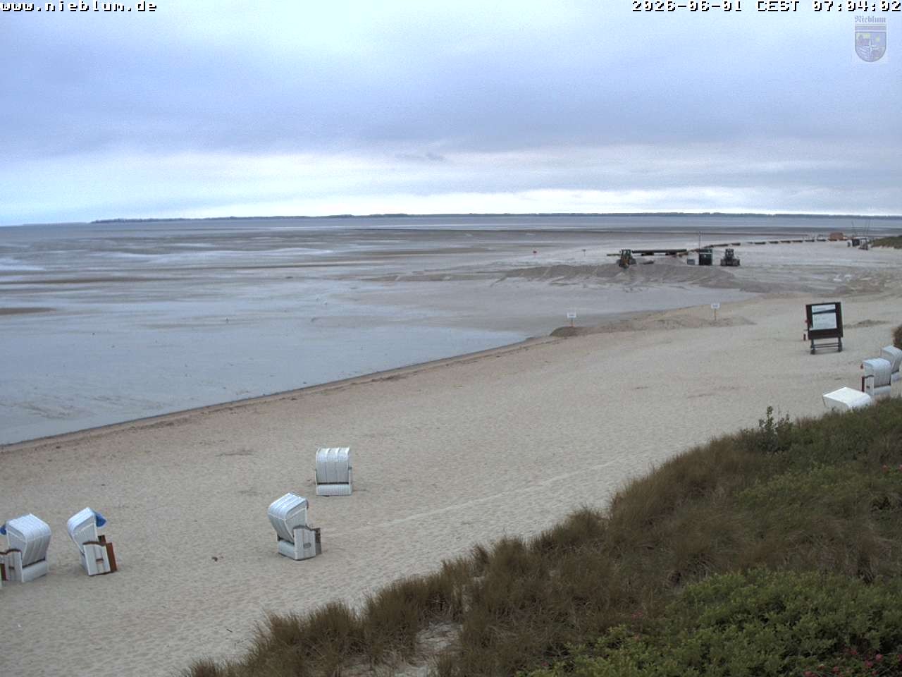 Archiv Foto Webcam Föhr - Strand von Nieblum