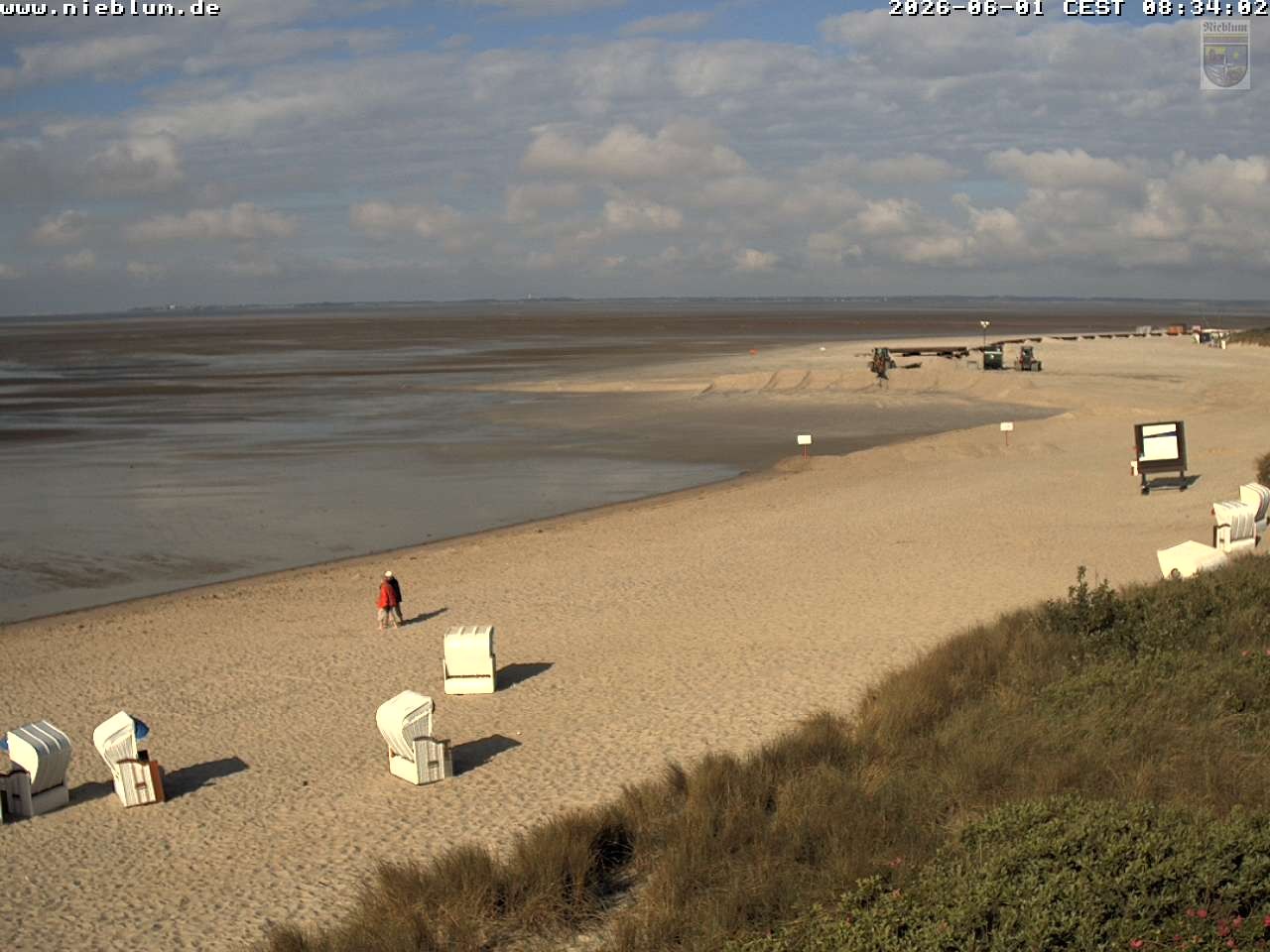 Archiv Foto Webcam Föhr - Strand von Nieblum