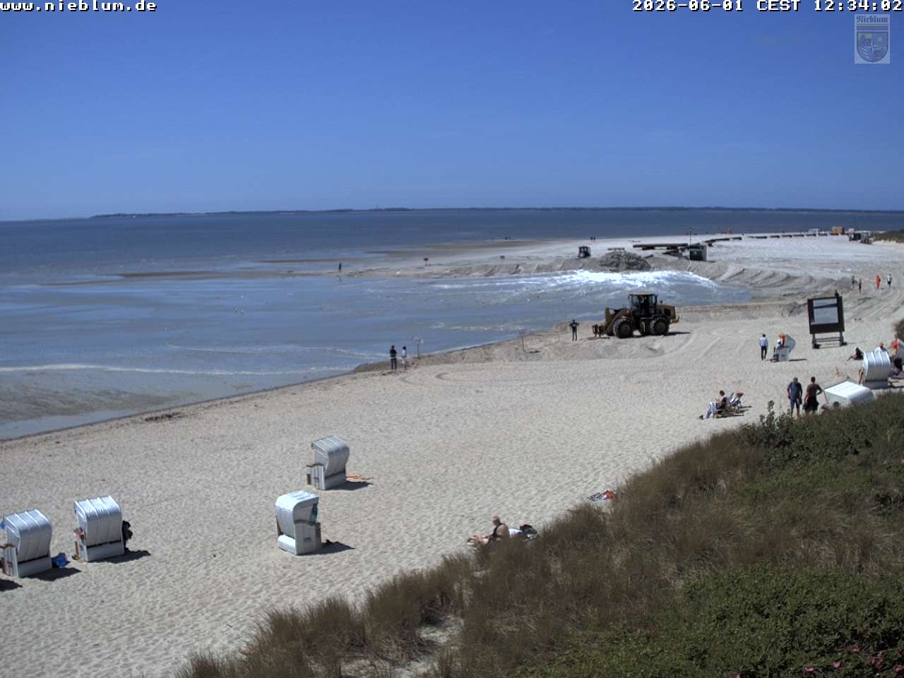 Archiv Foto Webcam Föhr - Strand von Nieblum