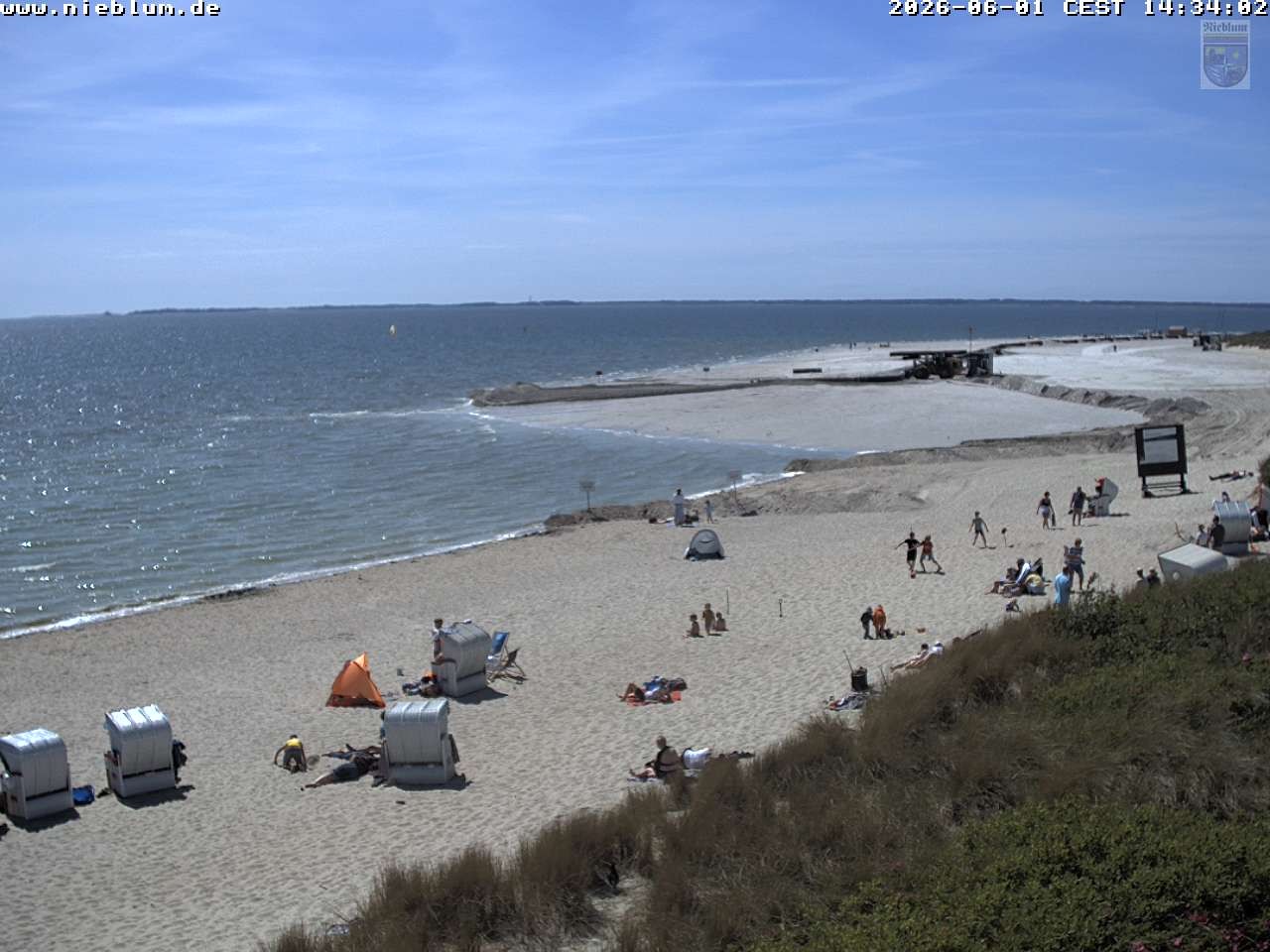 Archiv Foto Webcam Föhr - Strand von Nieblum