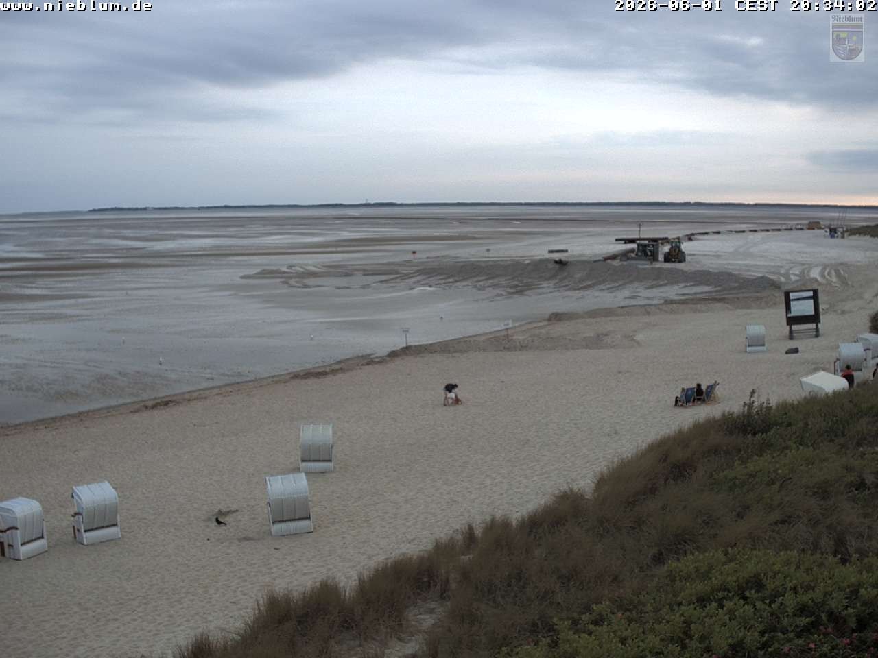 Archiv Foto Webcam Föhr - Strand von Nieblum
