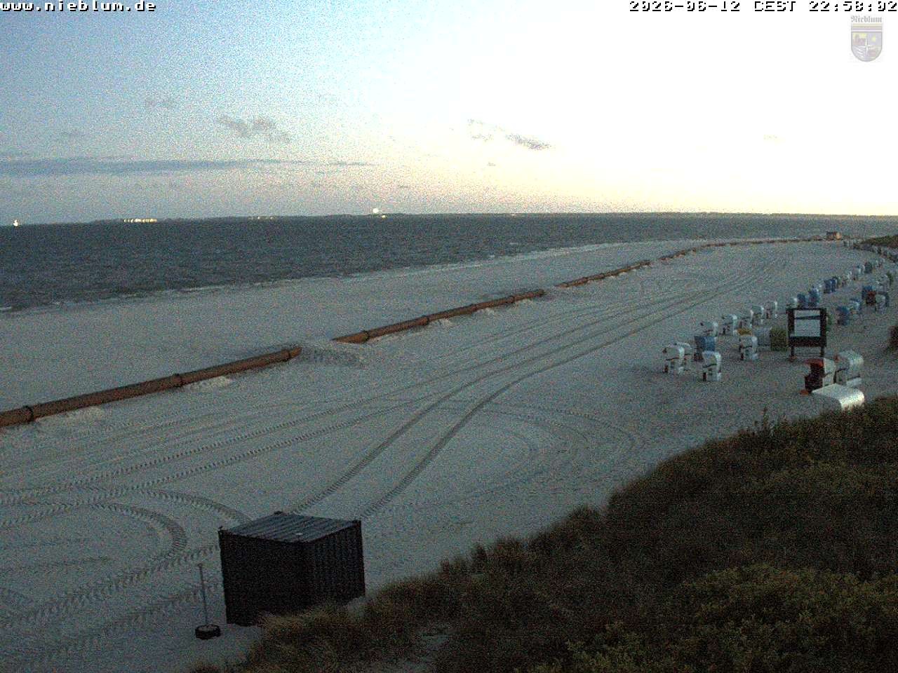 Archiv Foto Webcam Föhr - Strand von Nieblum